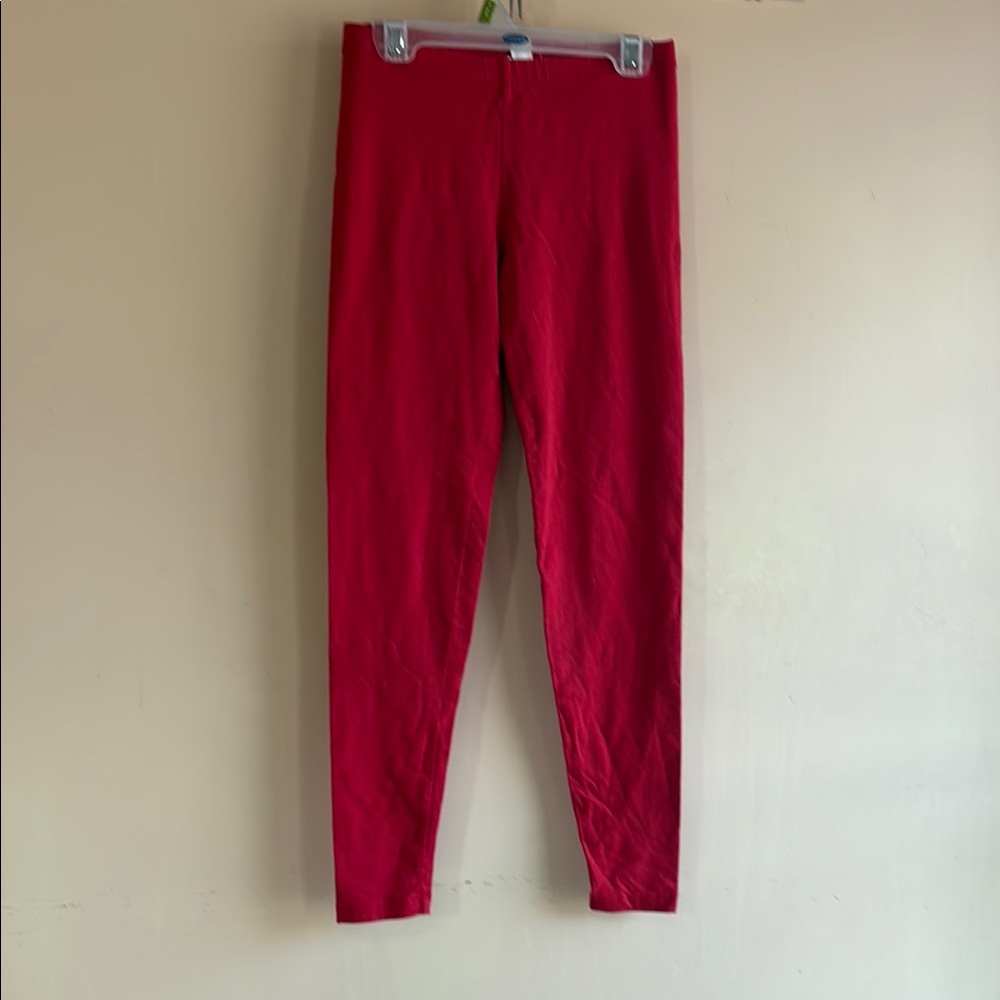 Forever 21 Red Leggings Stretchy Tapered Design